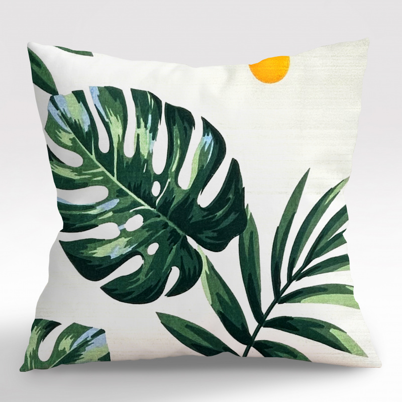 Ervi povlak na polštář bavlněný - listy monstery