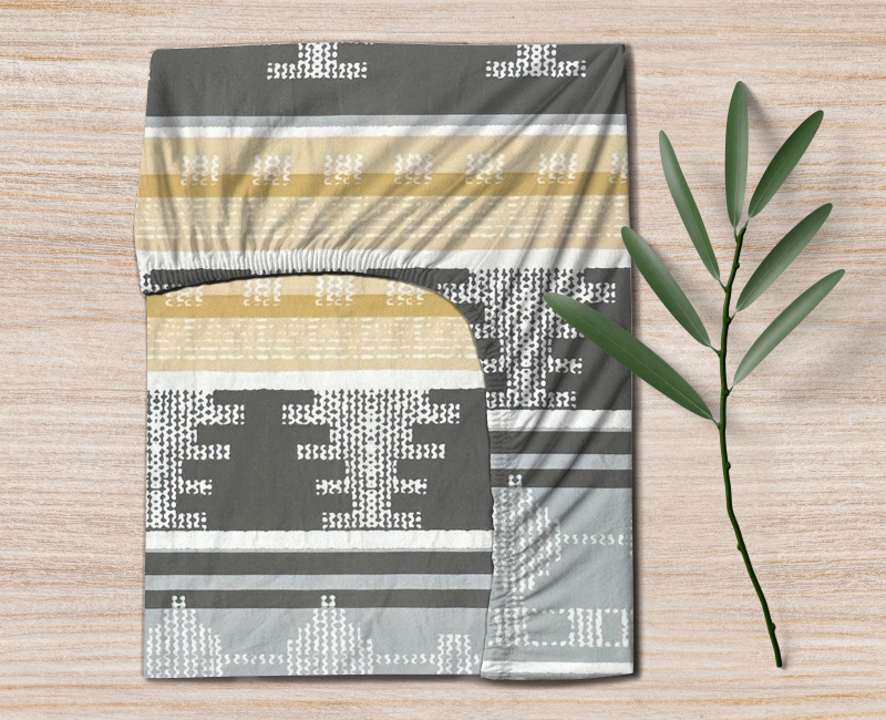 Ervi bavlněné napínací prostěradlo - Nordic šedý