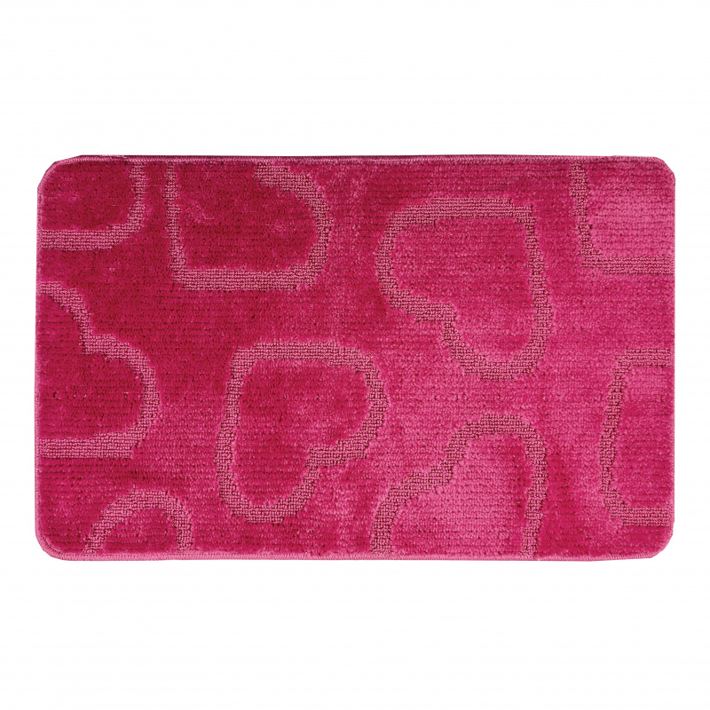 Koupelnová předložka PSL fuchsia srdce Comfort, 1 set