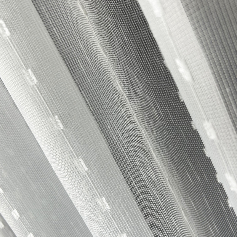 Ervi ﻿žakárová záclona s olůvkem 9723 smetanová, metráž