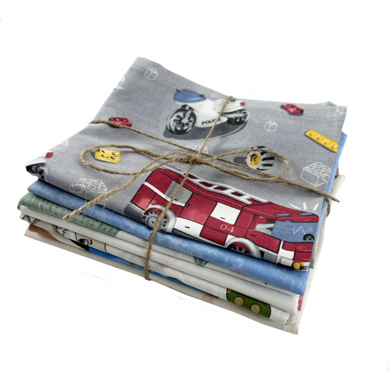 Zbytková metráž látek bavlna - podle barev  0,5 kg - kopie