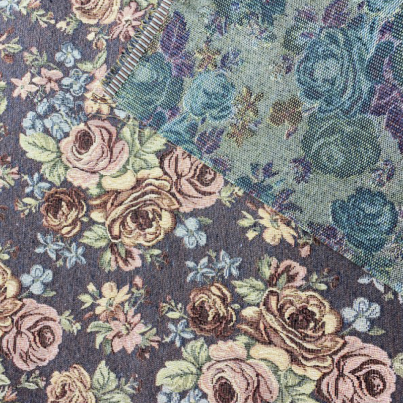 Dekorační/potahová gobelínová látka Gold plus - hnědá