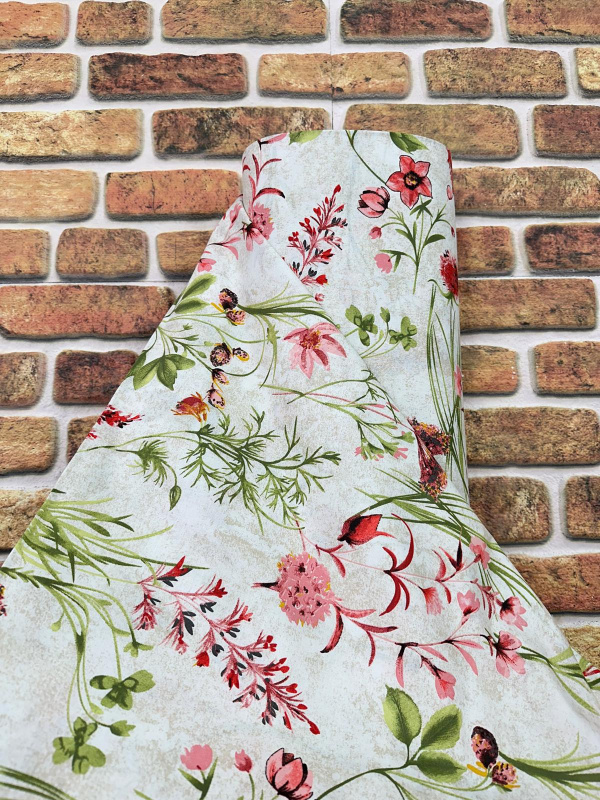 Ervi Bavlněná látka/plátno š.240cm - letní louka - 12884-4, metráž