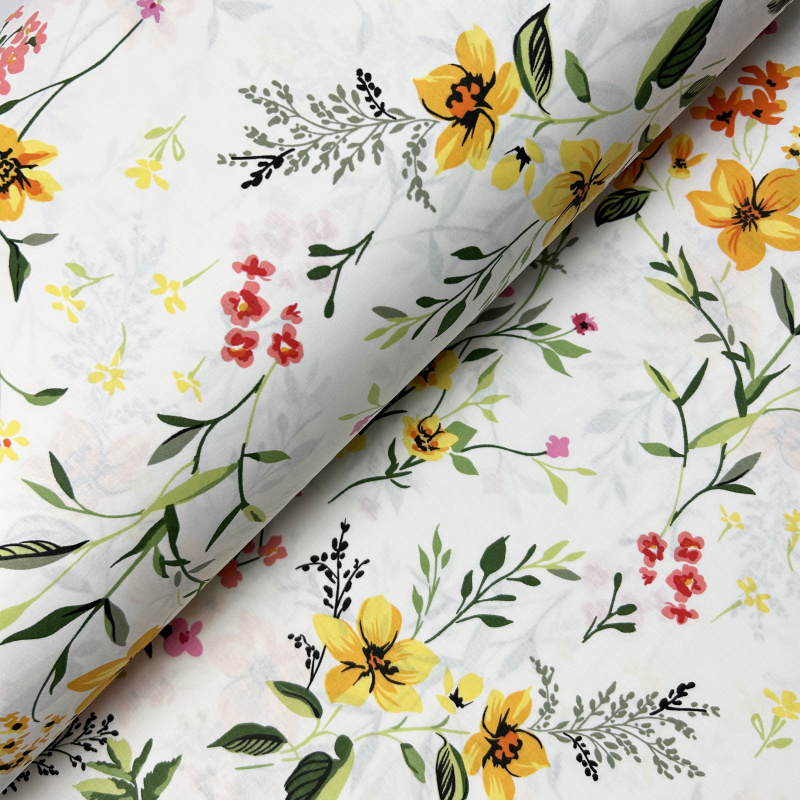 Ervi Bavlněná látka/plátno š.240cm - Sladký Rozkvet - 27485-6, metráž