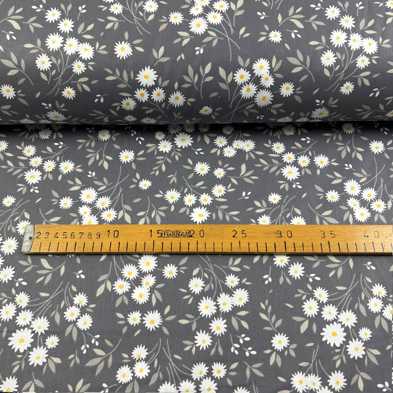 Ervi Bavlněná látka/plátno š.240cm - kytice sedmikrásek - 27546-8, metráž