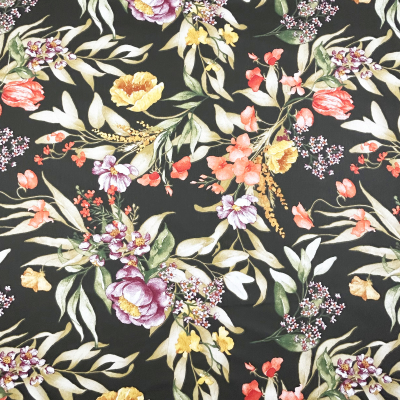 Ervi Bavlněná látka/plátno š.240cm - Květinová elegance - 30132-12, metráž