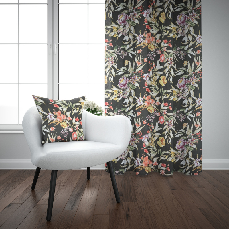 Ervi Bavlněný závěs - Květinová elegance