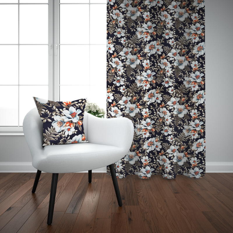 Ervi Bavlněný závěs - Květinový večer