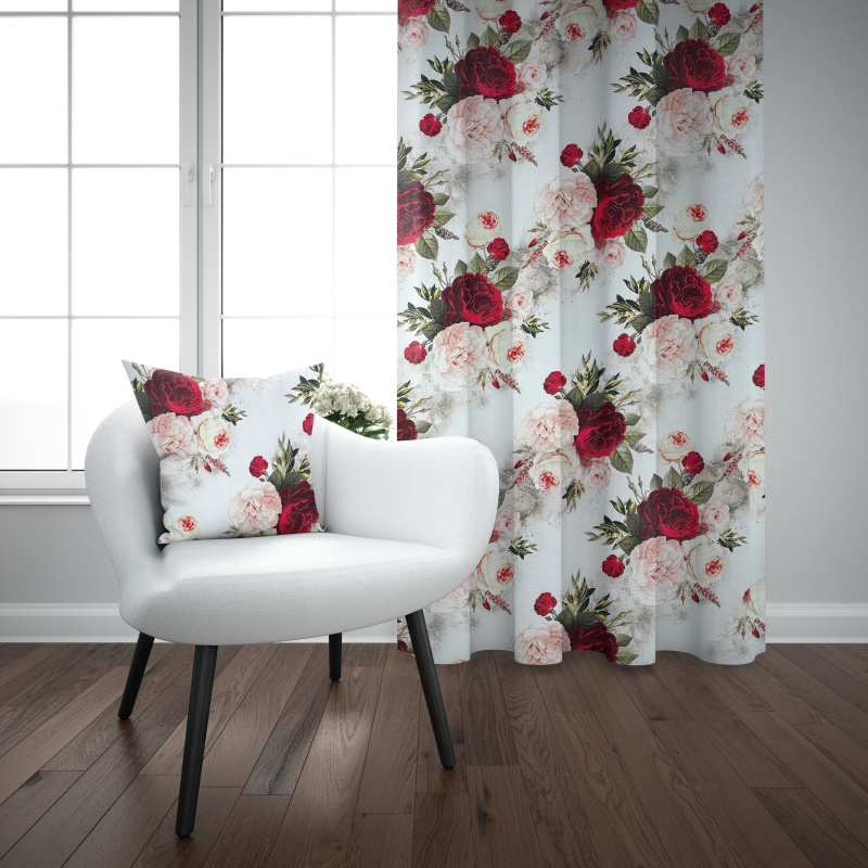 Ervi Saténový závěs DELUXE - Zahrada snů