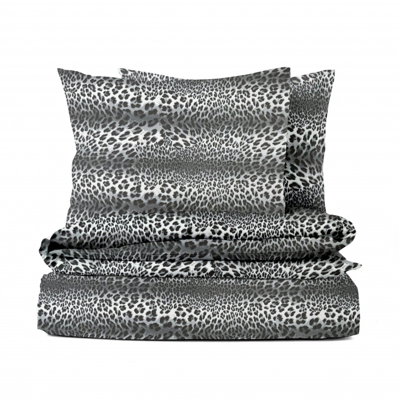 Ervi bavlněné povlečení - Leopard šedý