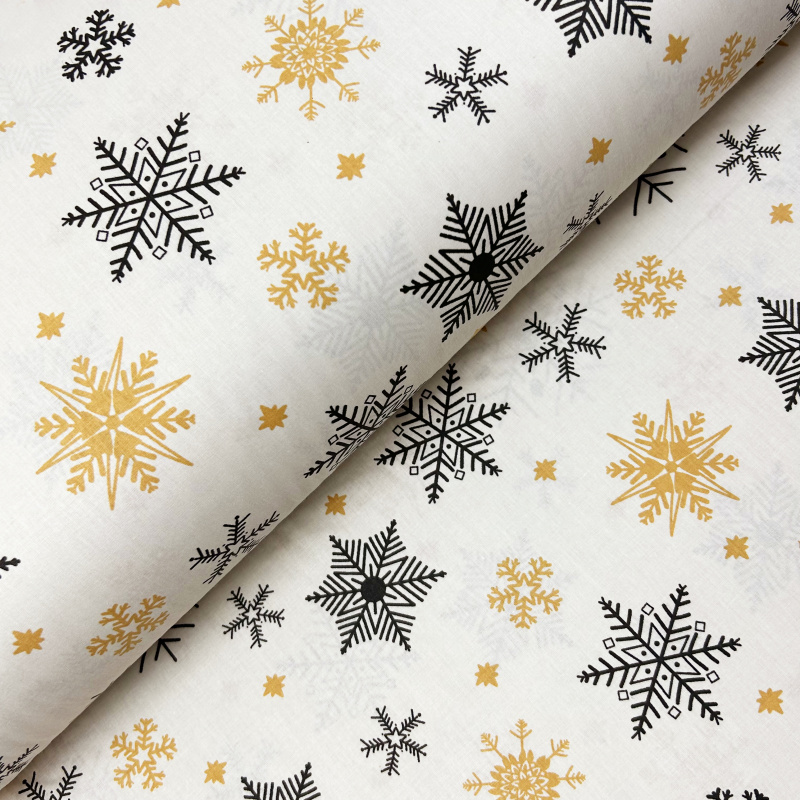 Ervi povlak na polštář bavlněný - Vločky zimní noci