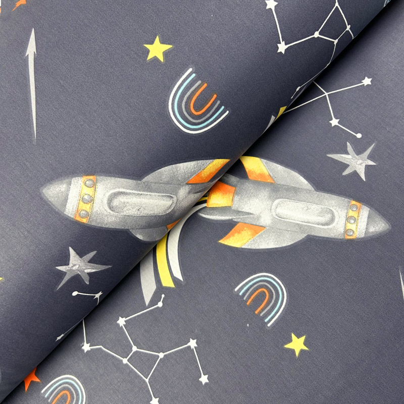 Ervi Bavlněná látka/plátno š.240cm - Vesmírná dobrodružství - 29892-11, metráž