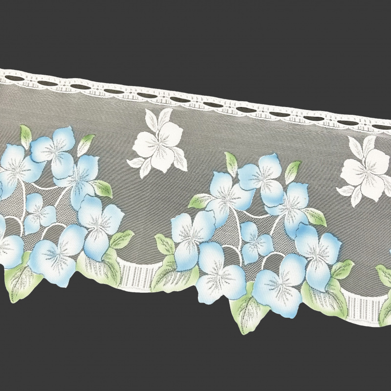 Vitrážová žakárová záclona 1210 - výška 40 cm , metráž