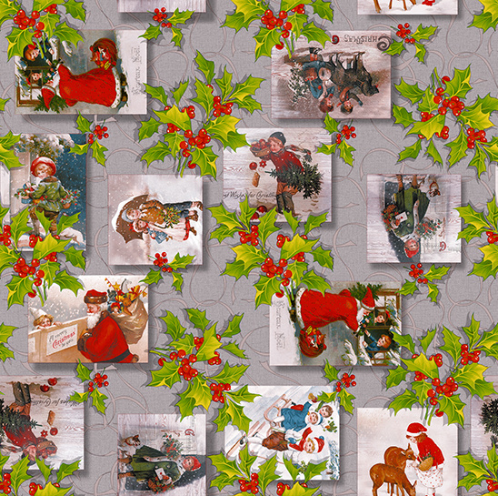 Ubrus PVC FL-1575-02 - vánoční, Role 140cm x 20m