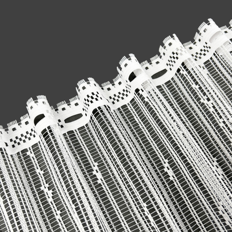 Vitrážová žakárová záclona 189 - výška 40 cm , metráž