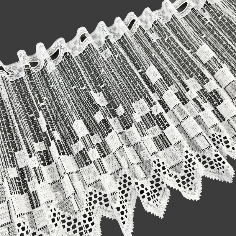 Vitrážová žakárová záclona 185 - výška 40 cm , metráž