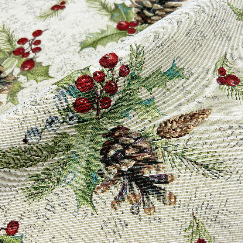 Dekorační/potahová Gobelínová látka šířka - 280cm - Lesní Vánoční Kouzlo