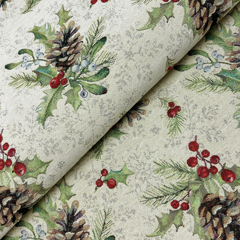 Ervi Gobelinový běhoun na stůl - Lesní Vánoční Kouzlo