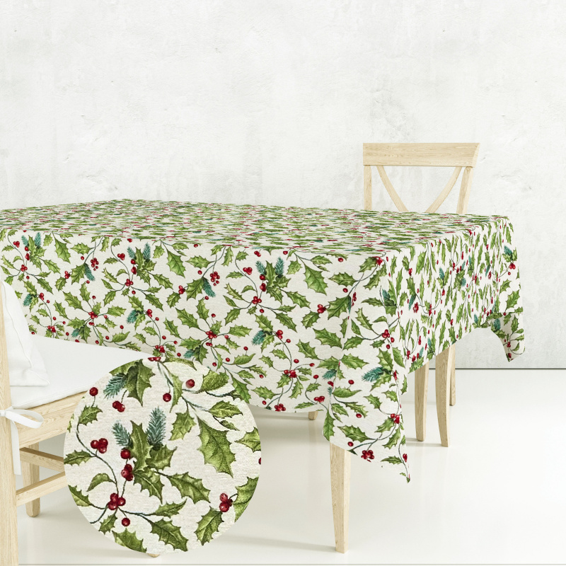 Ervi Gobelínový ubrus na stůl obdélníkový - Cesmínový sen