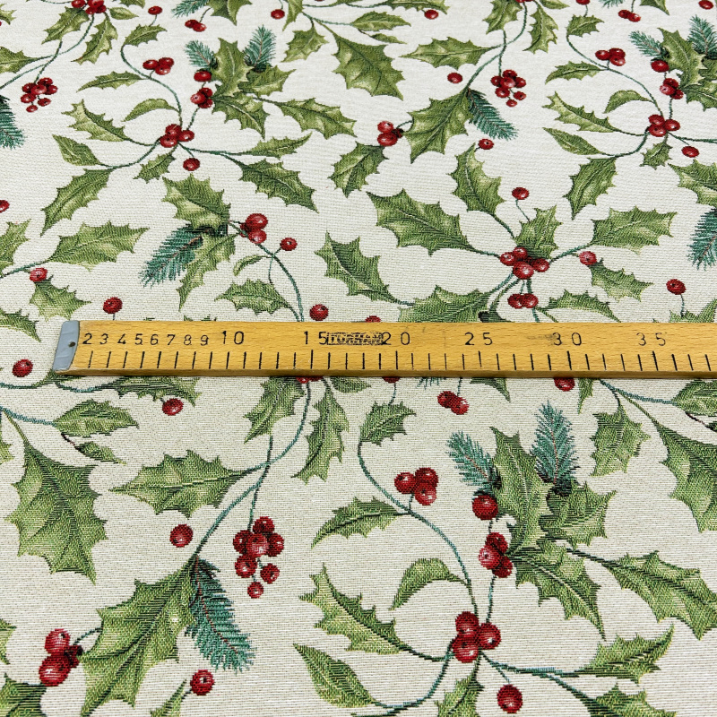 Ervi Gobelínový ubrus na stůl kulatý - Cesmínový sen