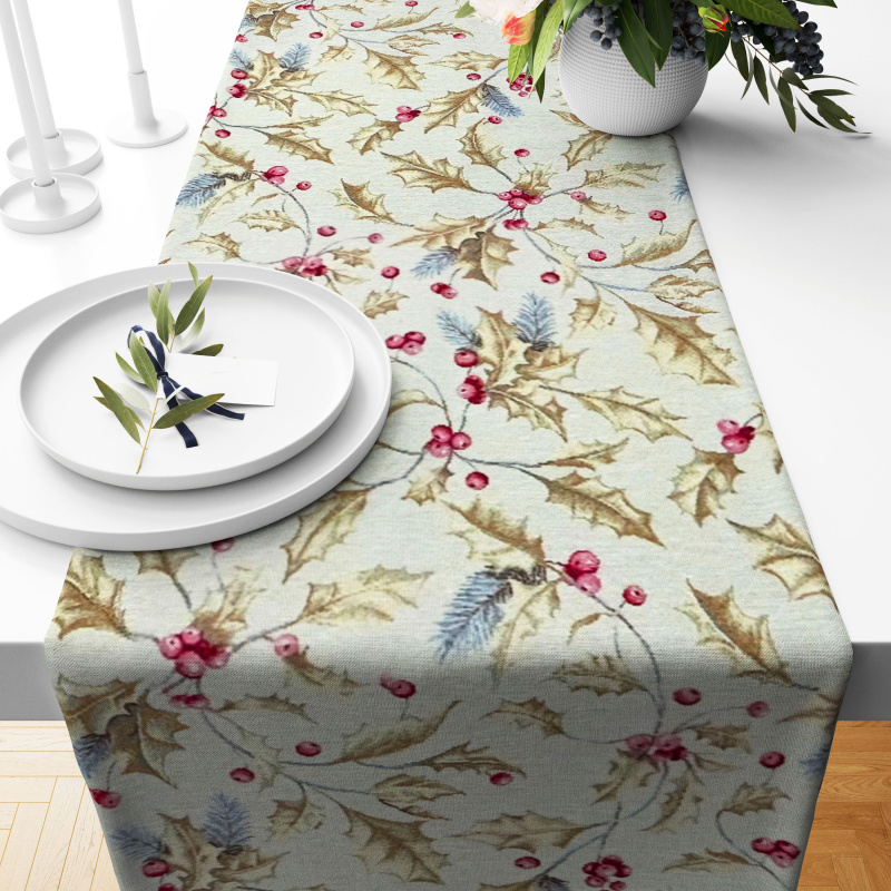 Ervi Gobelinový běhoun na stůl - Cesmínový sen 2