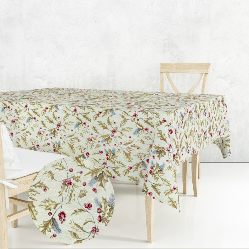 Ervi Gobelínový ubrus na stůl čtvercový - Cesmínový sen 2