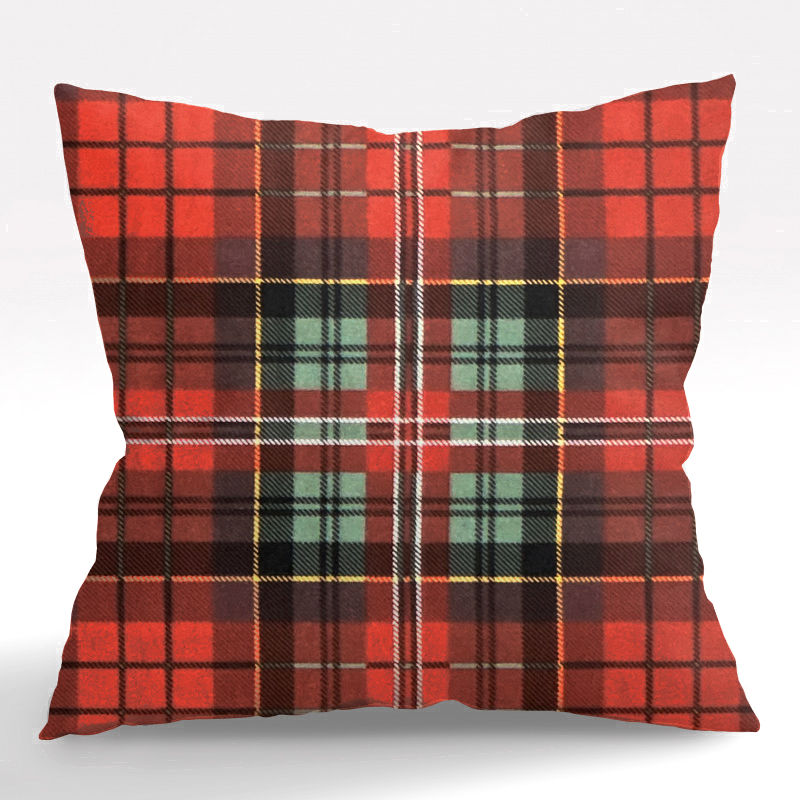 Ervi povlak na polštář FLANELOVÝ - Skotská kostka Tartan