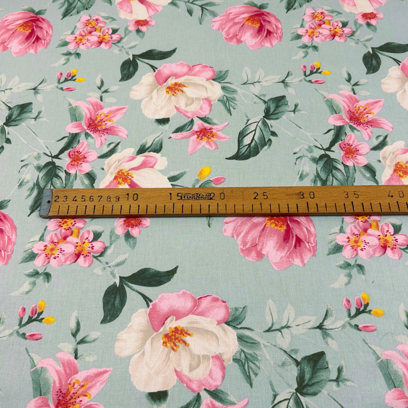 Ervi Bavlněná látka/plátno š.240cm - Magnolia a lilia - 30269-2, metráž