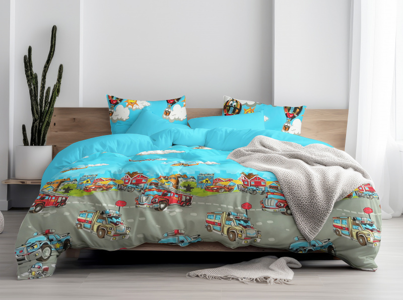 Ervi Bavlněné povlečení oboustranné - Pohádkový svět města