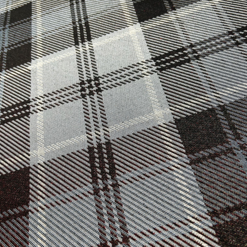 280cm Dekorační/potahová Gobelínová látka šířka - Tradiční šedý tartan