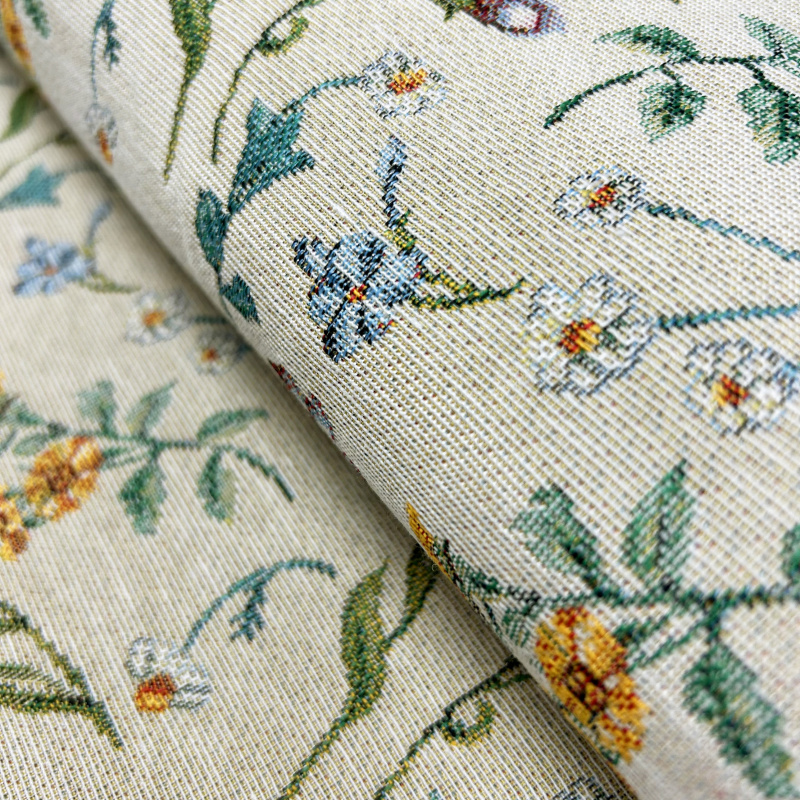 280cm Dekorační/potahová Gobelínová látka šířka - Divoké kvítí