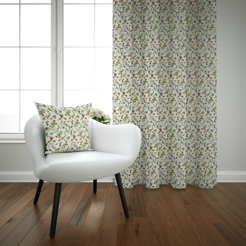 Ervi Gobelínový zatemňovací termo závěs - Divoké kvítí