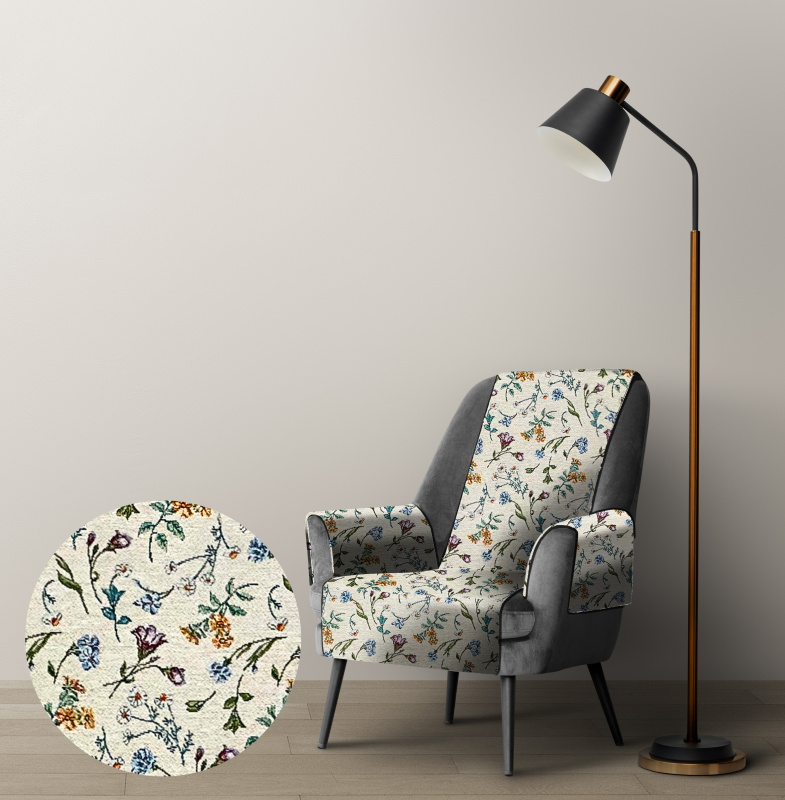 Ervi Gobelínový přehoz na křeslo - Divoké kvítí