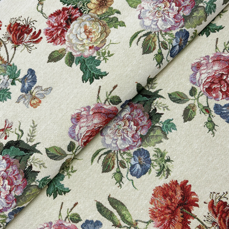 Ervi Gobelínový ubrus na stůl čtvercový - Ráj květin