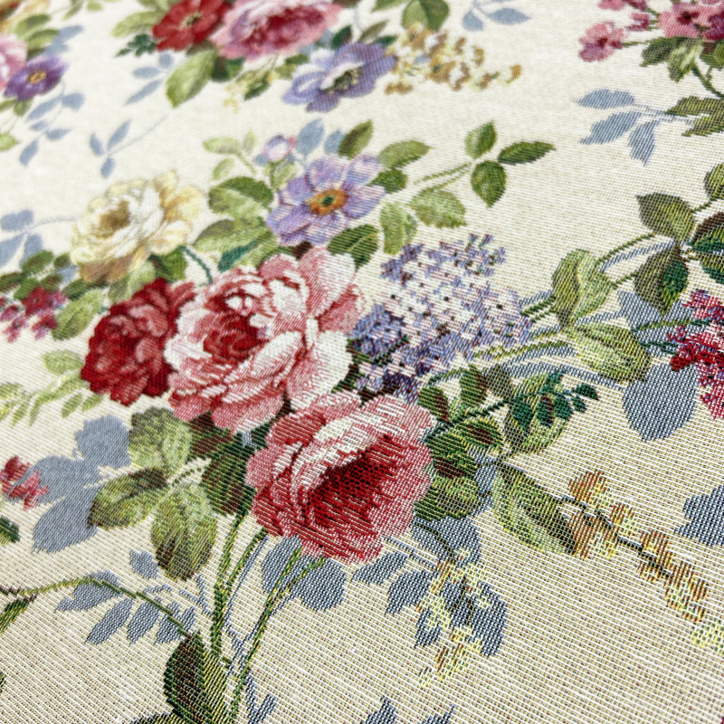 Ervi Gobelínový přehoz na křeslo - Letní rozkvet na krémovém