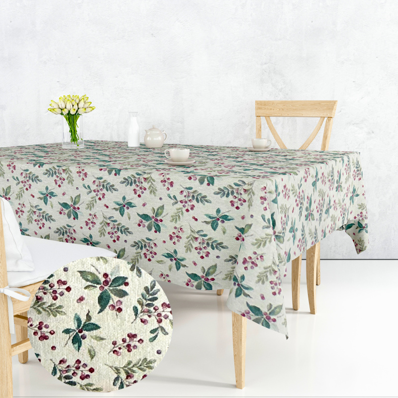 Ervi Gobelínový ubrus na stůl čtvercový - Vůně lesa