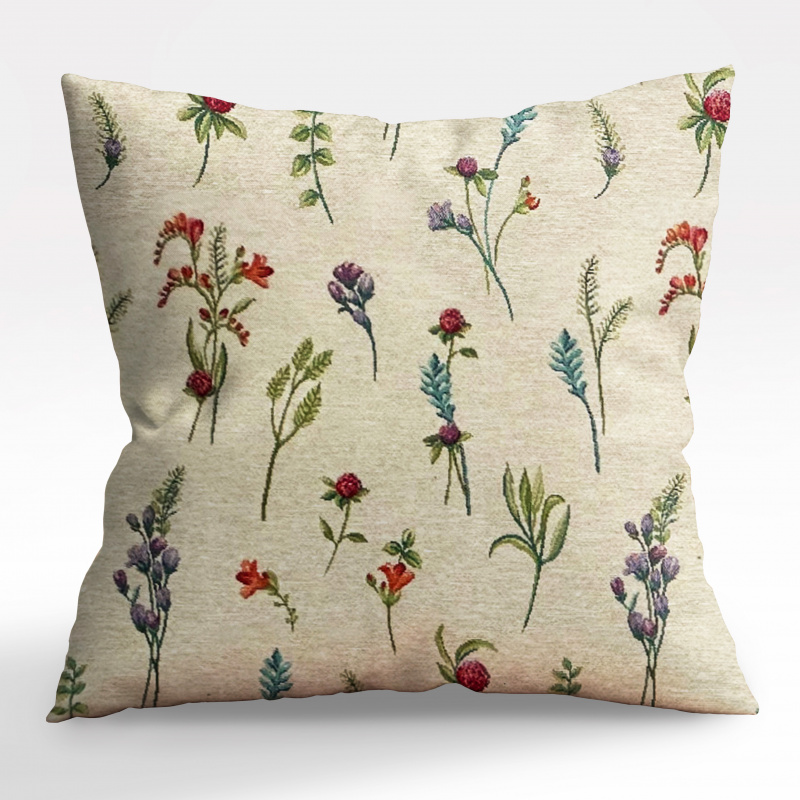 Ervi povlak na polštář Gobelínový - Květiny na loukách