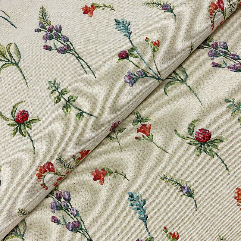 Ervi Gobelínový  přehoz na sedačku/postel - Květiny na loukách