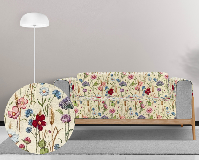 Ervi Gobelínový  přehoz na sedačku/postel - Divoké pole