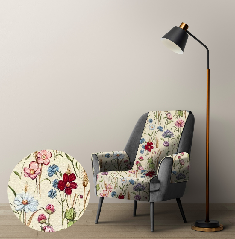 Ervi Gobelínový přehoz na křeslo - Divoké pole