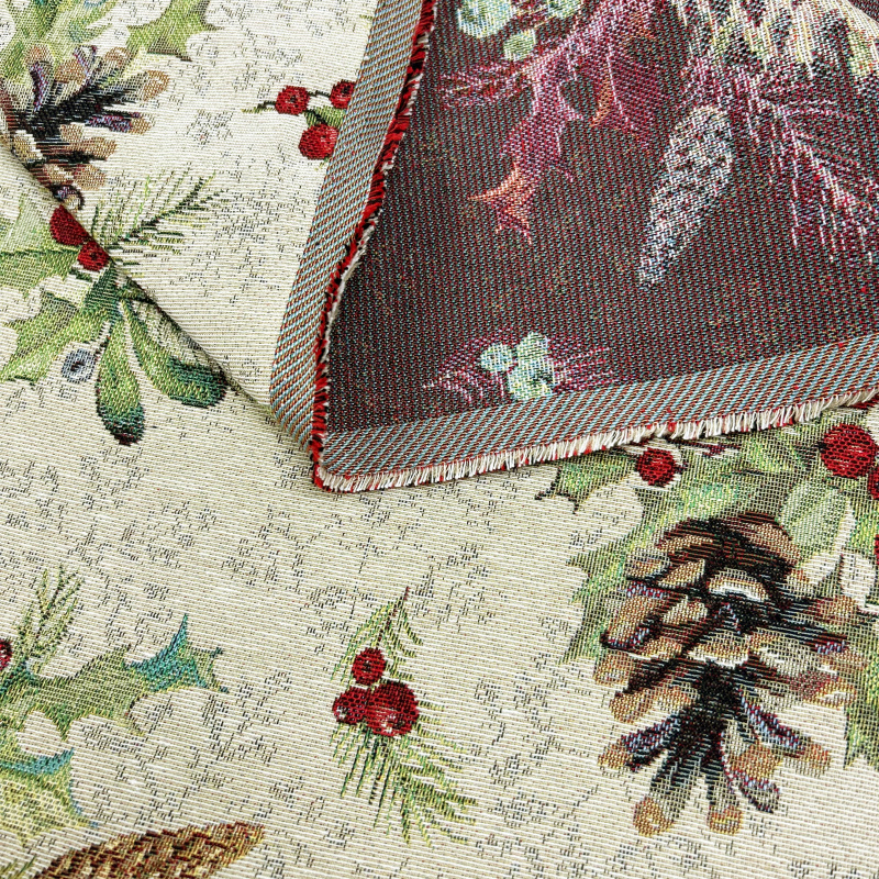 Ervi povlak na polštář Gobelínový - Kouzlo vánočních květin - kopie