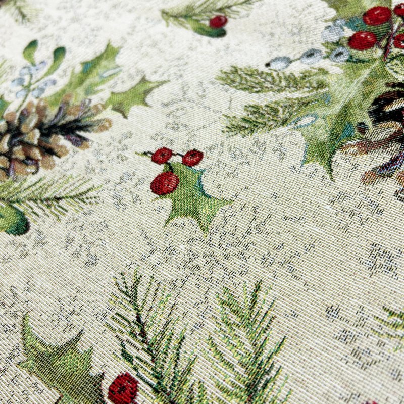 Ervi povlak na polštář Gobelínový - Kouzlo vánočních květin - kopie
