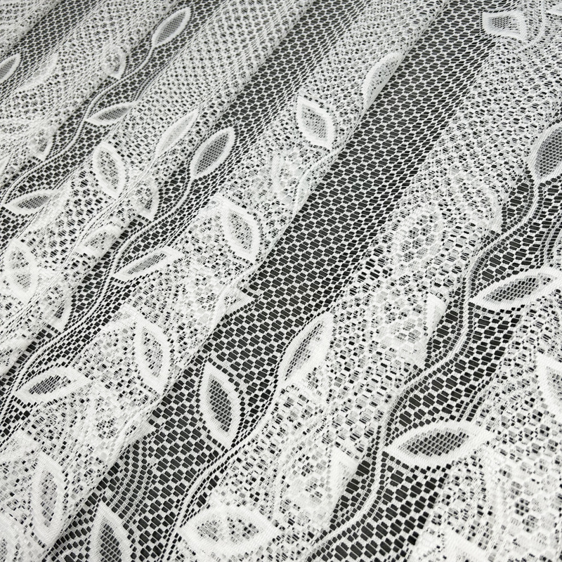 Vitrážová žakárová záclona 3721 - výška 90 cm , metráž