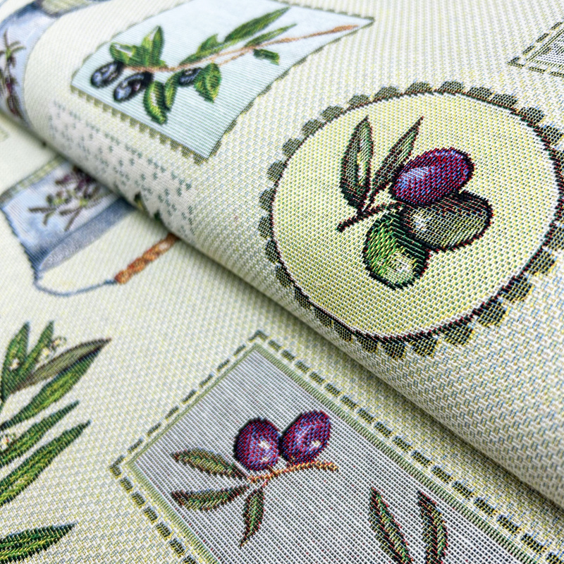 Ervi Gobelínový přehoz na křeslo - Provensálská olivka zelené