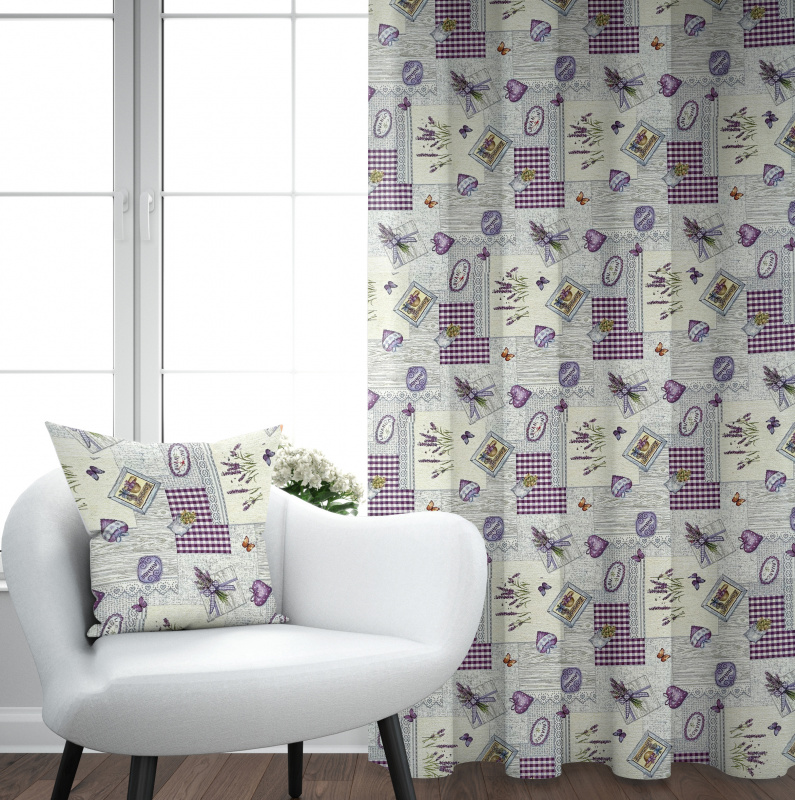 Ervi Gobelínový zatemňovací termo závěs - Provensálský sen