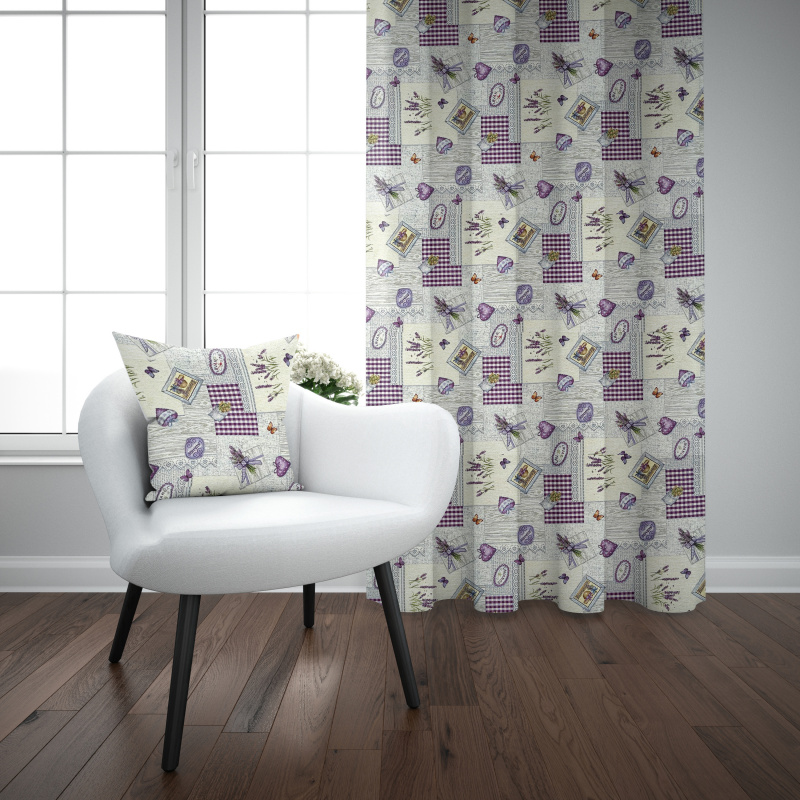 Ervi Gobelínový zatemňovací termo závěs - Provensálský sen