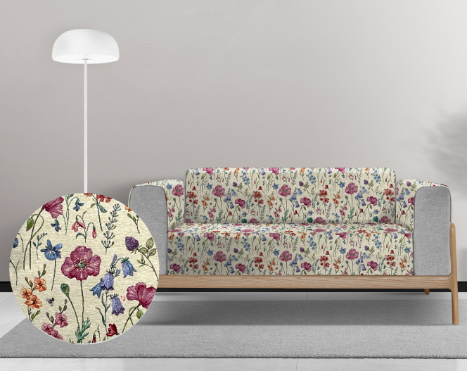 Ervi Gobelínový  přehoz na sedačku/postel - Jemnost přírody