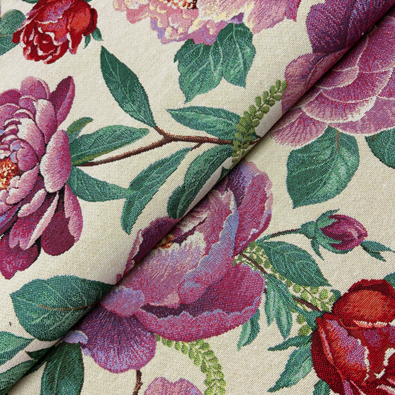 Ervi Gobelínový ubrus na stůl kulatý - Magie růží