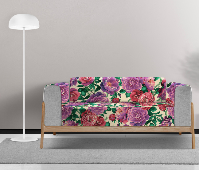Ervi Gobelínový  přehoz na sedačku/postel - Magie růží