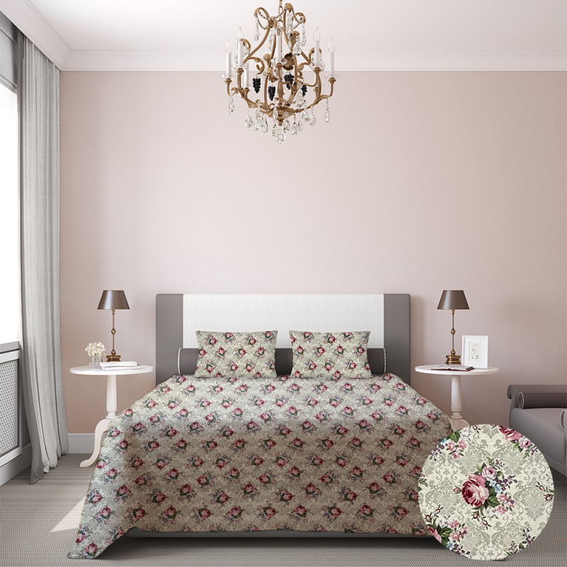 Ervi Gobelínový přehoz na postel jednolůžko/dvoulůžko - Květinová symfonie